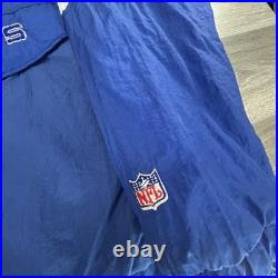 Vintage Dallas Cowboys Jacket Mens Large Blue Gray NFL Football Pullover 90s