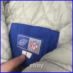 Vintage Dallas Cowboys Jacket Mens Large Blue Gray NFL Football Pullover 90s