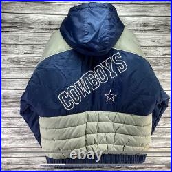 Vintage Dallas Cowboys Jacket Mens Large Blue Pro Player Puffer NFL Football 90s Vintage Dallas Cowboys Jacket Mens Large Blue Pro Player Puffer NFL Football 90s