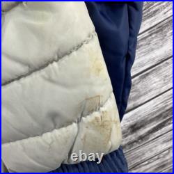 Vintage Dallas Cowboys Jacket Mens Large Blue Pro Player Puffer NFL Football 90s