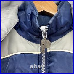 Vintage Dallas Cowboys Jacket Mens Large Blue Pro Player Puffer NFL Football 90s