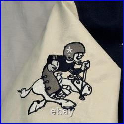 Vintage Dallas Cowboys Jacket Mens Large Blue TEAM ISSUED NFL Varsity Bomber 80s