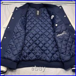 Vintage Dallas Cowboys Jacket Mens Large Blue TEAM ISSUED NFL Varsity Bomber 80s