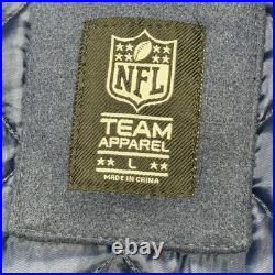 Vintage Dallas Cowboys Jacket Mens Large Blue TEAM ISSUED NFL Varsity Bomber 80s