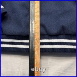 Vintage Dallas Cowboys Jacket Mens Large Blue TEAM ISSUED NFL Varsity Bomber 80s