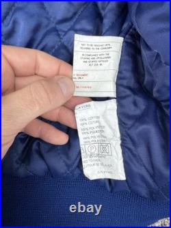 Vintage Dallas Cowboys Jacket Mens Large Blue Washed Troy Aikman #8 Nutmeg 90s