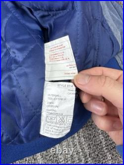 Vintage Dallas Cowboys Jacket Mens Large Blue Washed Troy Aikman #8 Nutmeg 90s