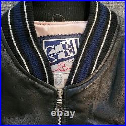 Vintage Dallas Cowboys Jacket Mens Large G-III & Carl Banks Leather Bomber NFL
