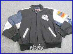 Vintage Dallas Cowboys Jacket Mens Large NFL Football Jeff Hamilton 90s