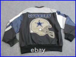 Vintage Dallas Cowboys Jacket Mens Large NFL Football Jeff Hamilton 90s