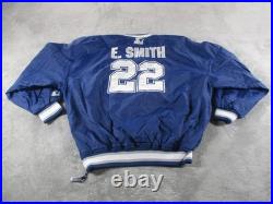 Vintage Dallas Cowboys Jacket Mens Large NFL Football Starter E Smith 22 90s