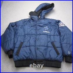 Vintage Dallas Cowboys Jacket Mens M Reversible Bomber Hooded NFL Pro Line Vintage Dallas Cowboys Jacket Mens M Reversible Bomber Hooded NFL Pro Line