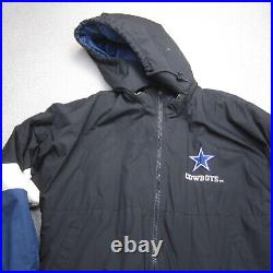 Vintage Dallas Cowboys Jacket Mens M Reversible Bomber Hooded NFL Pro Line Vintage Dallas Cowboys Jacket Mens M Reversible Bomber Hooded NFL Pro Line
