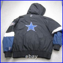 Vintage Dallas Cowboys Jacket Mens M Reversible Bomber Hooded NFL Pro Line Vintage Dallas Cowboys Jacket Mens M Reversible Bomber Hooded NFL Pro Line