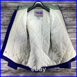 Vintage Dallas Cowboys Jacket Mens Medium Blue Apex One Puffer NFL Pro Line 90s