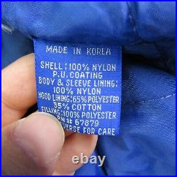 Vintage Dallas Cowboys Jacket Mens Medium Blue Starter Pro Line Quilted Zip Up