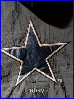 Vintage Dallas Cowboys Jacket Mens Medium NFL Gameday Puffer Coat Full Zip