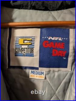 Vintage Dallas Cowboys Jacket Mens Medium NFL Gameday Puffer Coat Full Zip