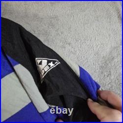 Vintage Dallas Cowboys Jacket Mens XL Blue Black NFL Football Puffer 90s read