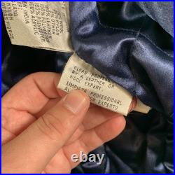 Vintage Dallas Cowboys Jacket Mens XL Blue Brown NFL Football Letterman Wool G-3