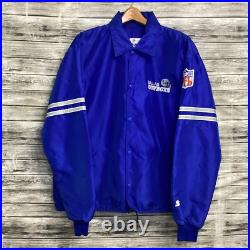 Vintage Dallas Cowboys Jacket Mens XL Blue STARTER Coaches Issued 80s RARE