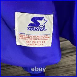 Vintage Dallas Cowboys Jacket Mens XL Blue STARTER Coaches Issued 80s RARE
