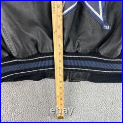 Vintage Dallas Cowboys Jacket Mens XL Leather NFL Football Varsity 90s