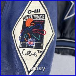 Vintage Dallas Cowboys Jacket Mens XL Leather NFL Football Varsity 90s