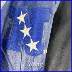 Vintage Dallas Cowboys Jacket Mens XL Leather NFL Football Varsity 90s