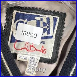 Vintage Dallas Cowboys Jacket Mens XL Leather NFL Football Varsity 90s