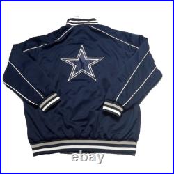 Vintage Dallas Cowboys Jacket Mens XL Varsity Track Embroidered NFL Football 90s