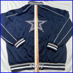 Vintage Dallas Cowboys Jacket Mens XL Varsity Track Embroidered NFL Football 90s