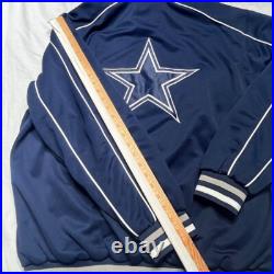 Vintage Dallas Cowboys Jacket Mens XL Varsity Track Embroidered NFL Football 90s