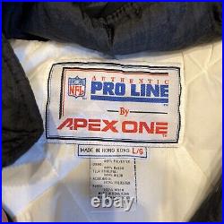 Vintage Dallas Cowboys Jacket NFL Apex One Pro Line 90s Puffer Hoodie Large
