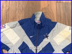 Vintage Dallas Cowboys Jacket Reebok Pro Line Size Medium