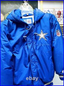 Vintage Dallas Cowboys Jacket Starter Big Star 90s Puffer Mens Medium