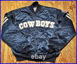 Vintage Dallas Cowboys Jacket Starter Large Football NFL Tom Landry Era 80s