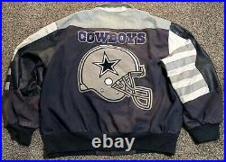 Vintage Dallas Cowboys Jeff Hamilton Jacket NFL Football Size XL