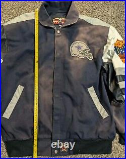 Vintage Dallas Cowboys Jeff Hamilton Jacket NFL Football Size XL