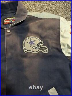 Vintage Dallas Cowboys Jeff Hamilton Jacket NFL Football Size XL