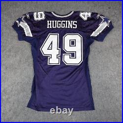 Vintage Dallas Cowboys Jersey Mens 50 Reebok NFL Team Issued Game Johnny Huggins