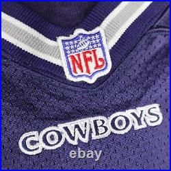 Vintage Dallas Cowboys Jersey Mens 50 Reebok NFL Team Issued Game Johnny Huggins