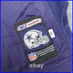 Vintage Dallas Cowboys Jersey Mens 50 Reebok NFL Team Issued Game Johnny Huggins