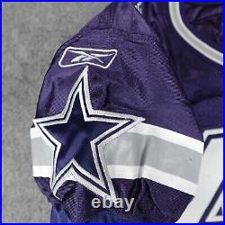 Vintage Dallas Cowboys Jersey Mens 50 Reebok NFL Team Issued Game Johnny Huggins