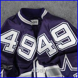 Vintage Dallas Cowboys Jersey Mens 50 Reebok NFL Team Issued Game Johnny Huggins