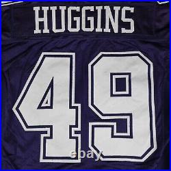 Vintage Dallas Cowboys Jersey Mens 50 Reebok NFL Team Issued Game Johnny Huggins