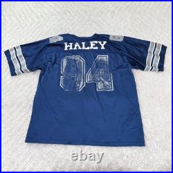 Vintage Dallas Cowboys Jersey Mens XL NFL Football Haley 94 LogoAthletic Trashed