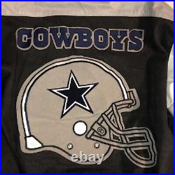 Vintage Dallas Cowboys Leather Jeff Hamilton Jacket NFL Football Mens Size Large