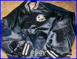 Vintage Dallas Cowboys Locker Line Satin Bomber Jacket Size 2XLarge Gently Worn
