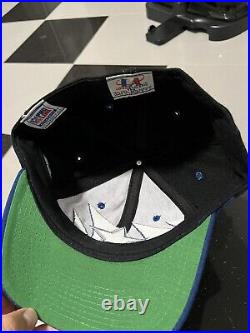 Vintage Dallas Cowboys Logo Athletic Black Dome Sharktooth Hat Fitted 7-3/8